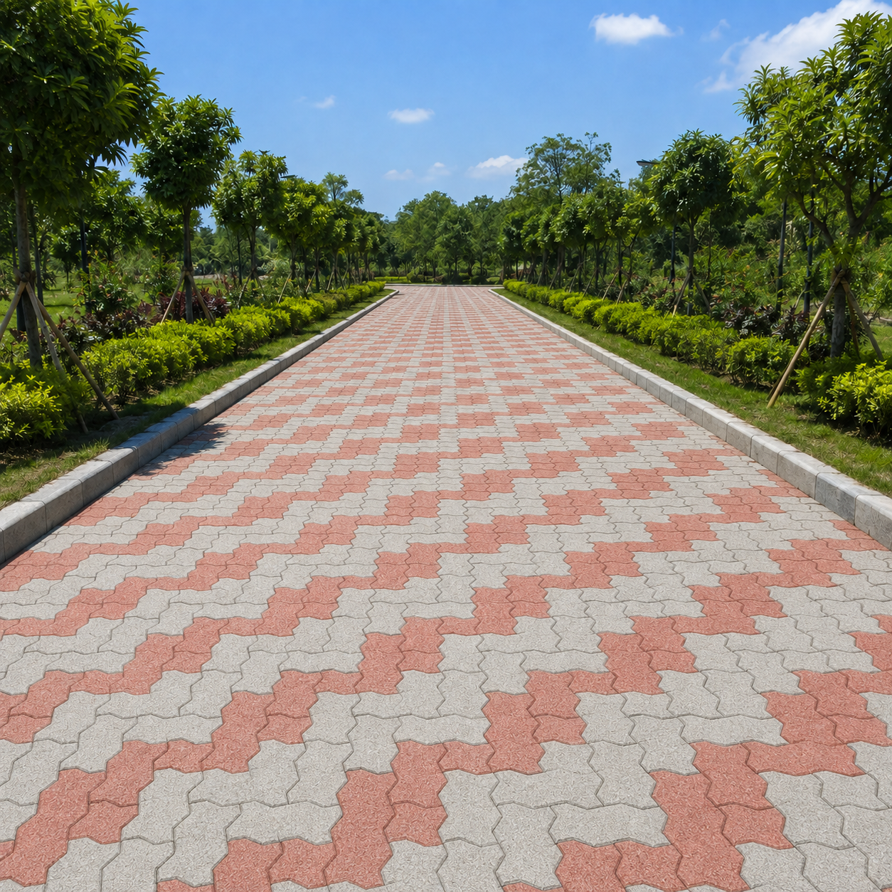After Tapas Concrete paver block installation